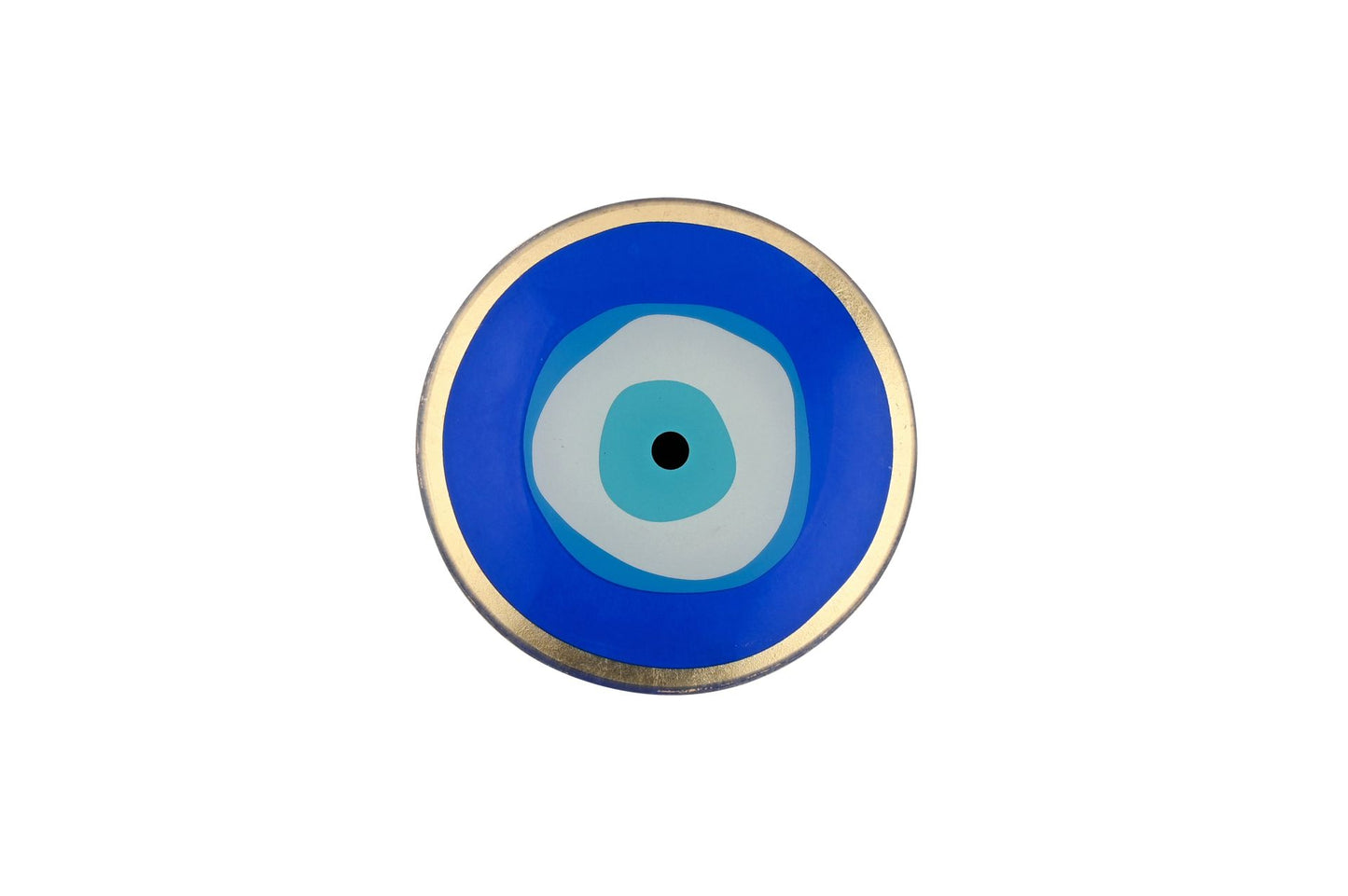 Glass plate blue eye