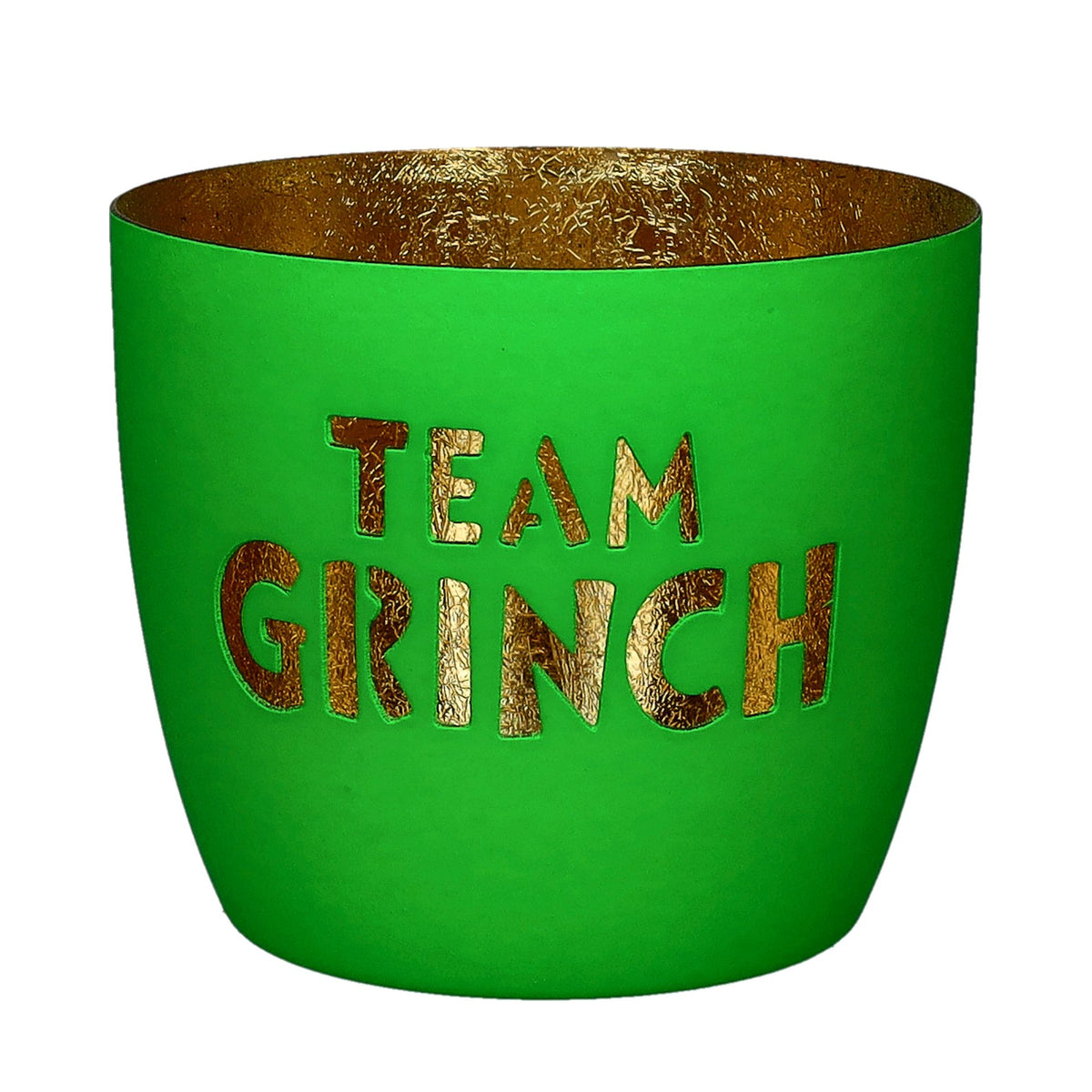 Madras Windlicht "Team Grinch"