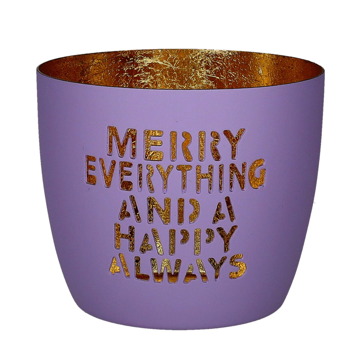 Madras Windlicht "Merry everything and a happy always"