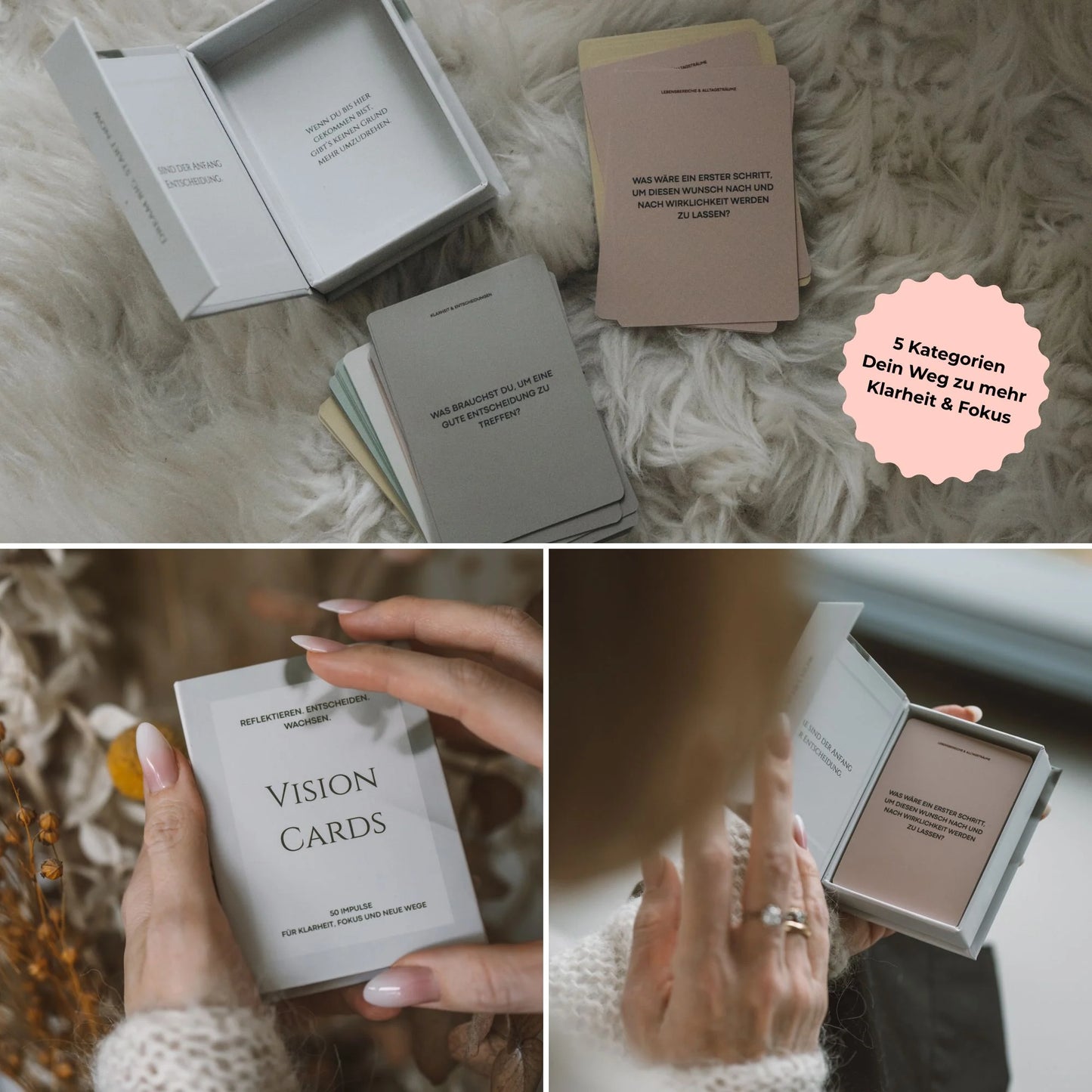 Vision Cards – 50 Inspirationskarten für Klarheit & Fokus (Lilly Braun)