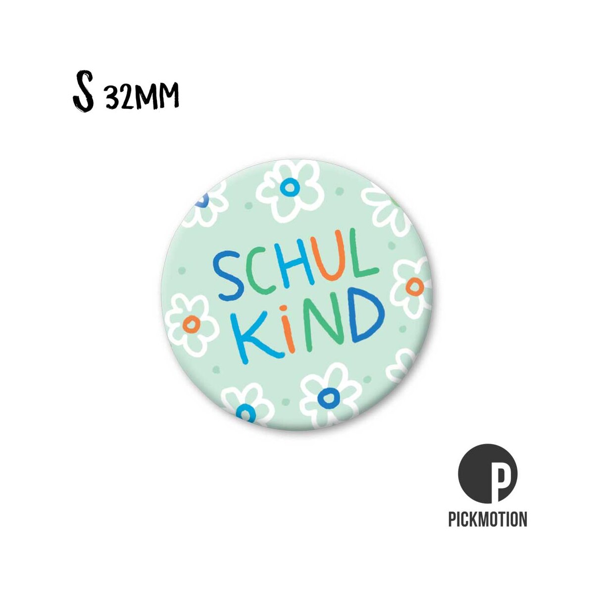 Magneet rond 32 mm "Schoolkind"
