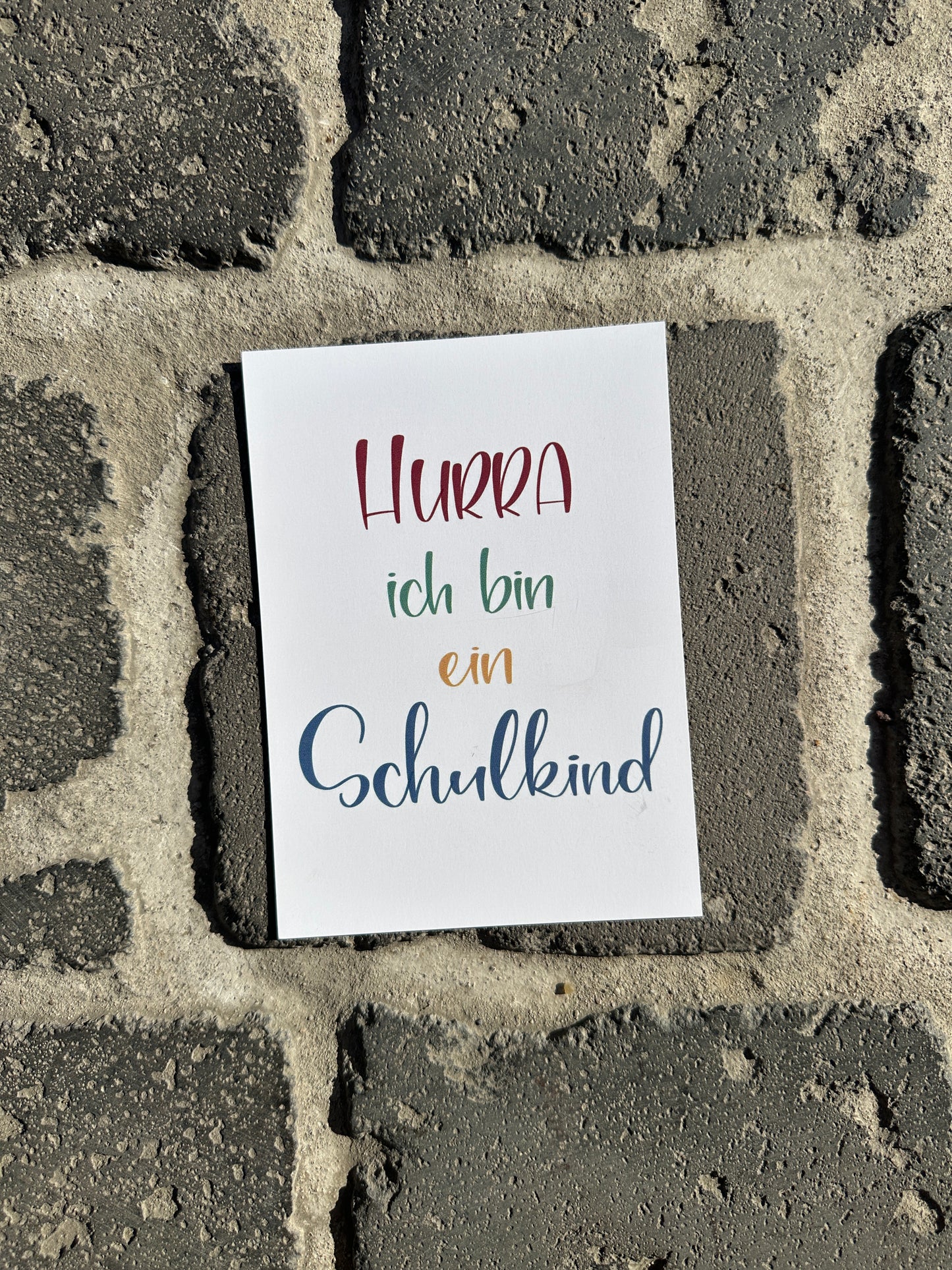 Schoolchild postcard