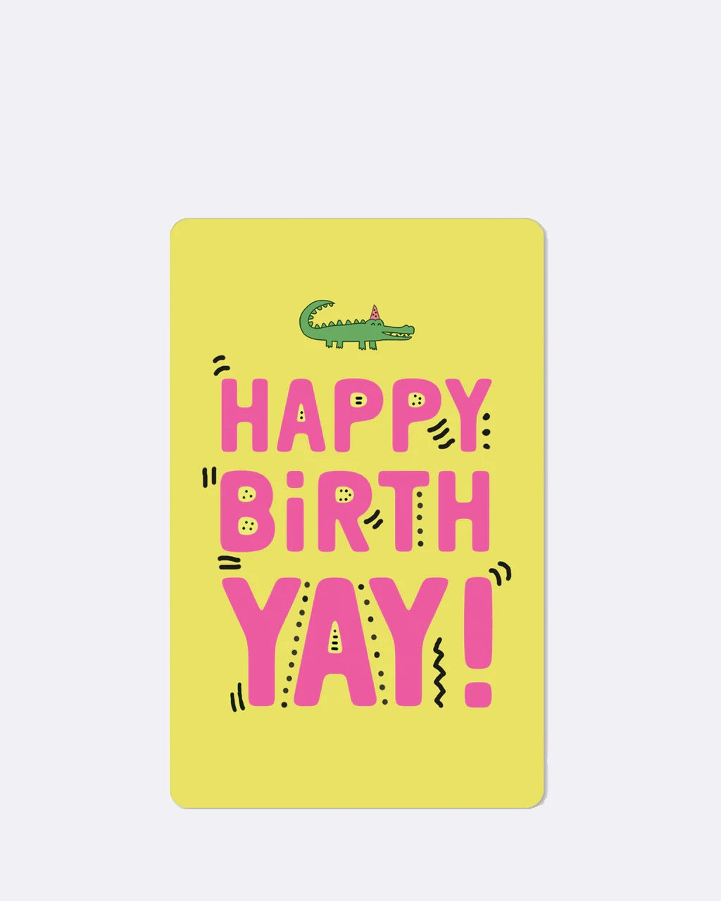 Lunacard Postcard "Crocodile Birthday"