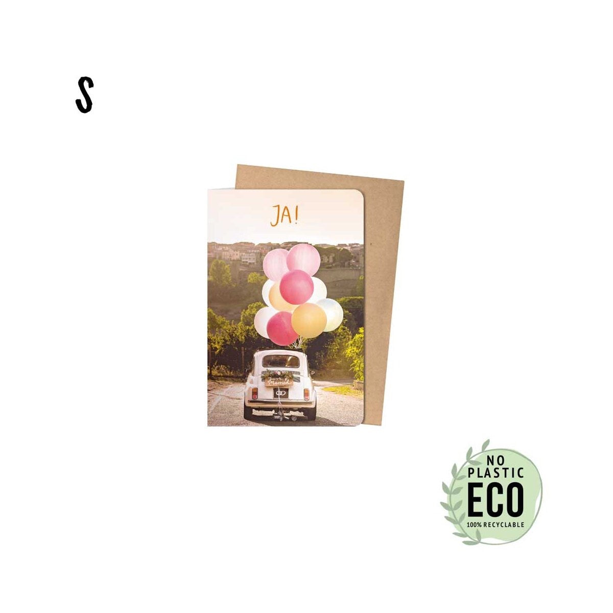 KIND MIND GREETING S „JA“ – Luftballon-Auto