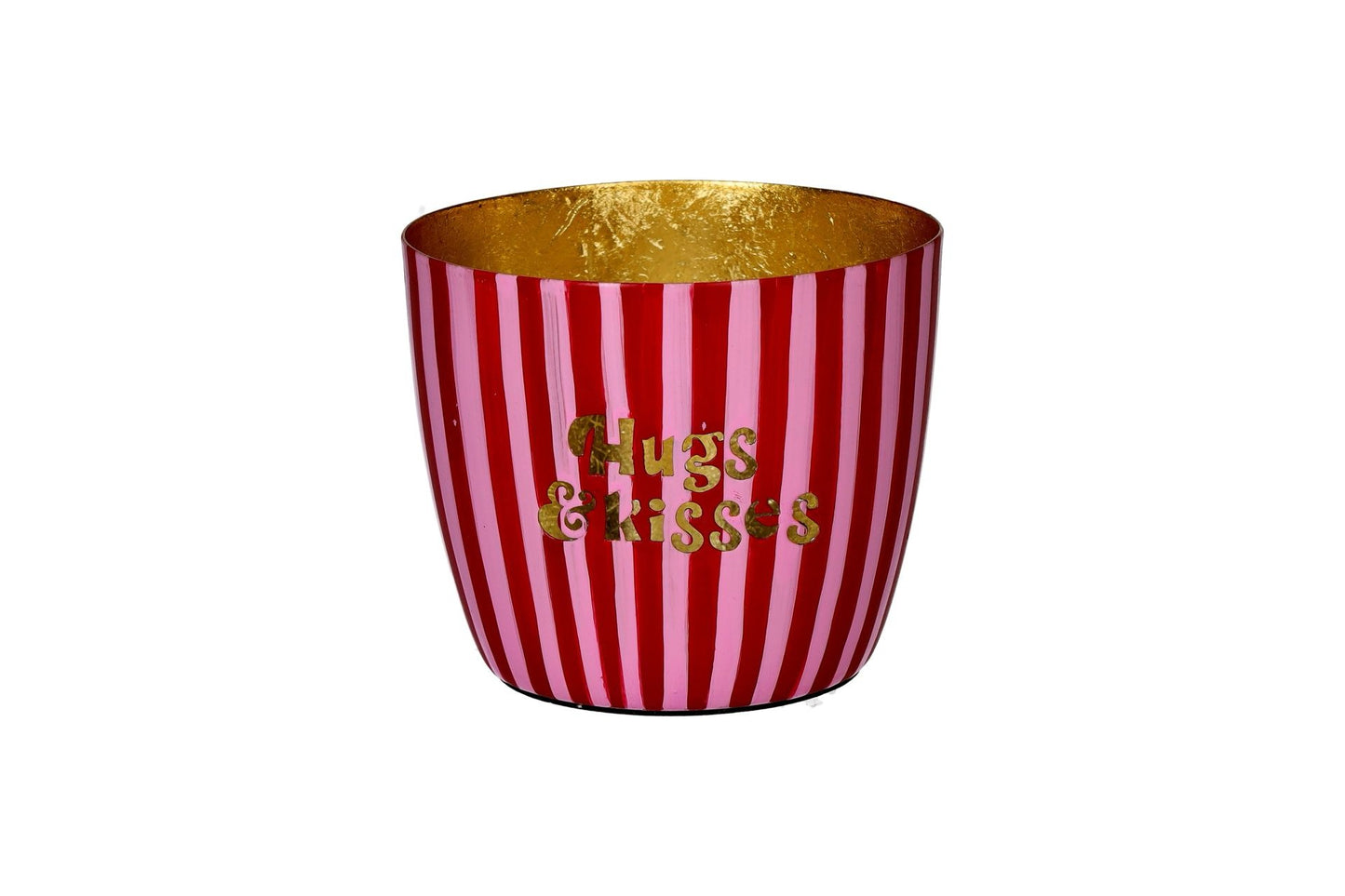 Wind light "HUGS AND KISSES" pink/gold