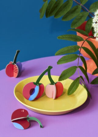 Pop-out Card „Kirschen“ – Einzigartige Grußkarte & Mini-Deko