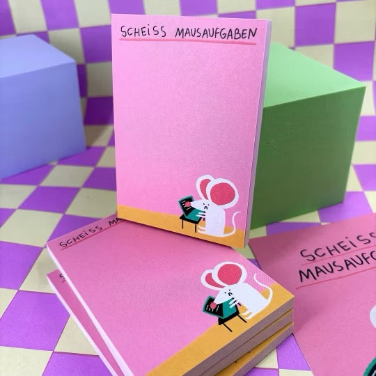 Scheiss Mausaufgaben Block