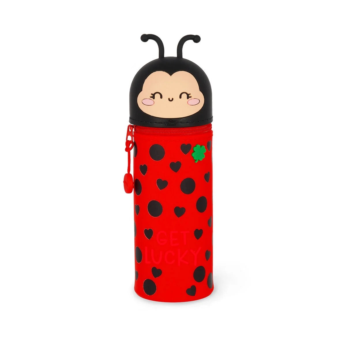 Legami Kawaii 2-in-1 Ladybug Pencil Case "Get Lucky"