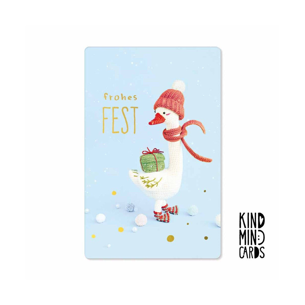 Kind Mind Card "Happy Holidays Goose"