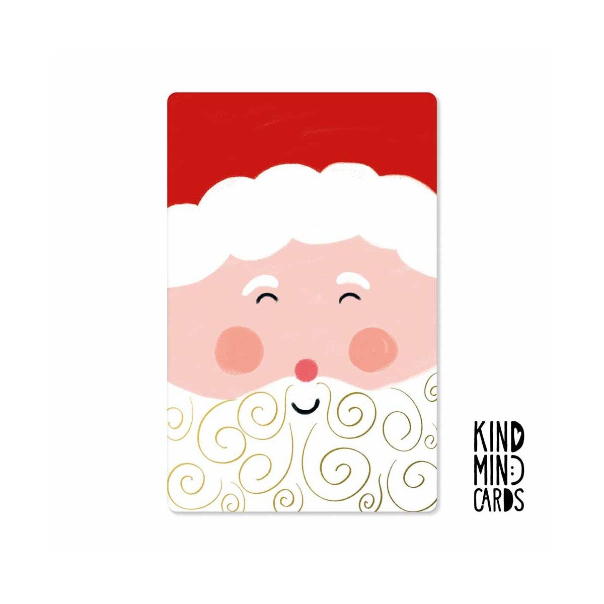 Kind Mind Kaart "Vrolijke Kerstman"