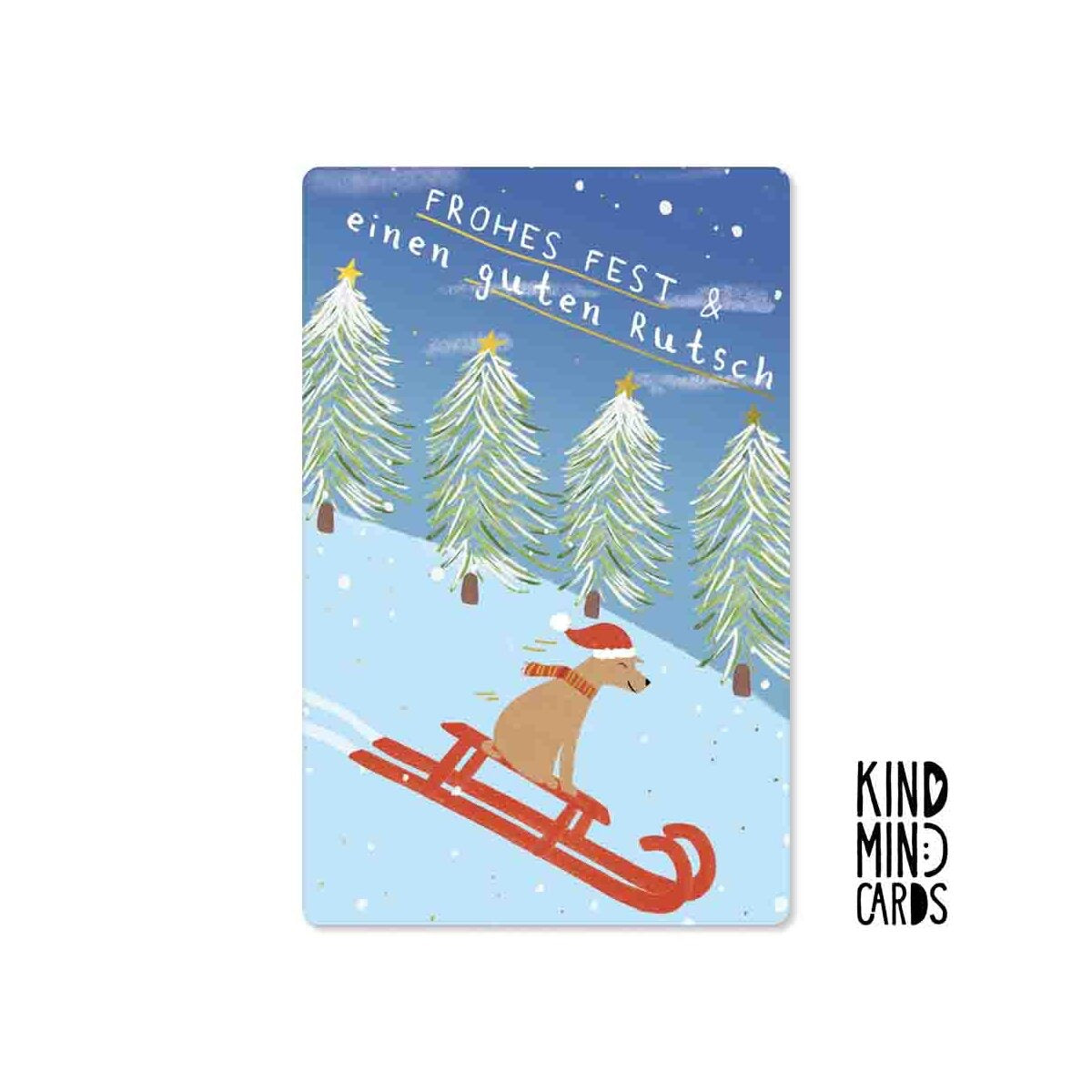 Kind Mind Card "Frohes Fest und guten Rutsch"