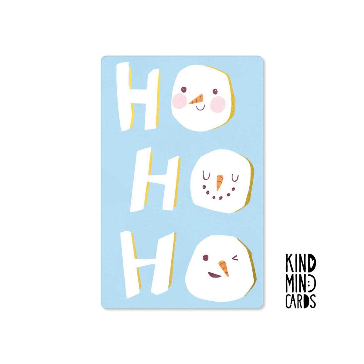 Kind Mind Card "Ho Ho Ho Sneeuwpoppen"