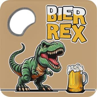 Untersetzer mit Flaschenöffner "Bierrex"