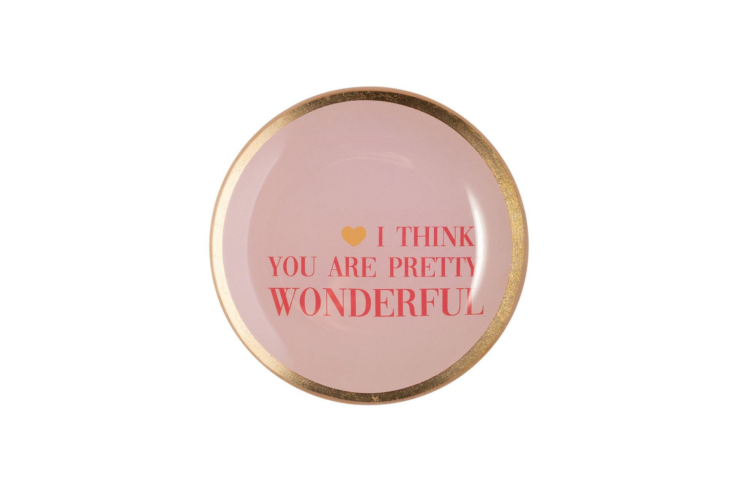 Glass plate Wonderful, pink