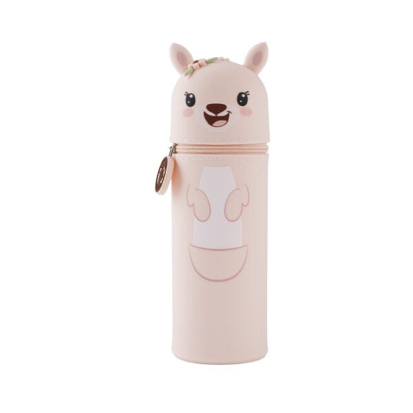 Funny Silicone Kangaroo Pencil Case "Rosy"