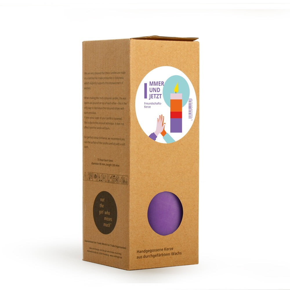 Pillar Candle "TRUE FRIENDSHIP" - A Statement for Genuine Connection