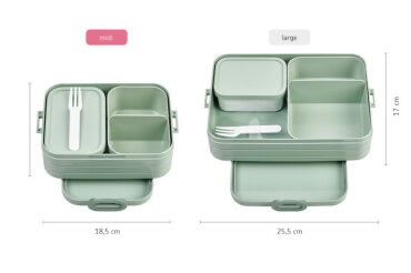 Bento Lunchbox Take a Break large - Nordic sage
