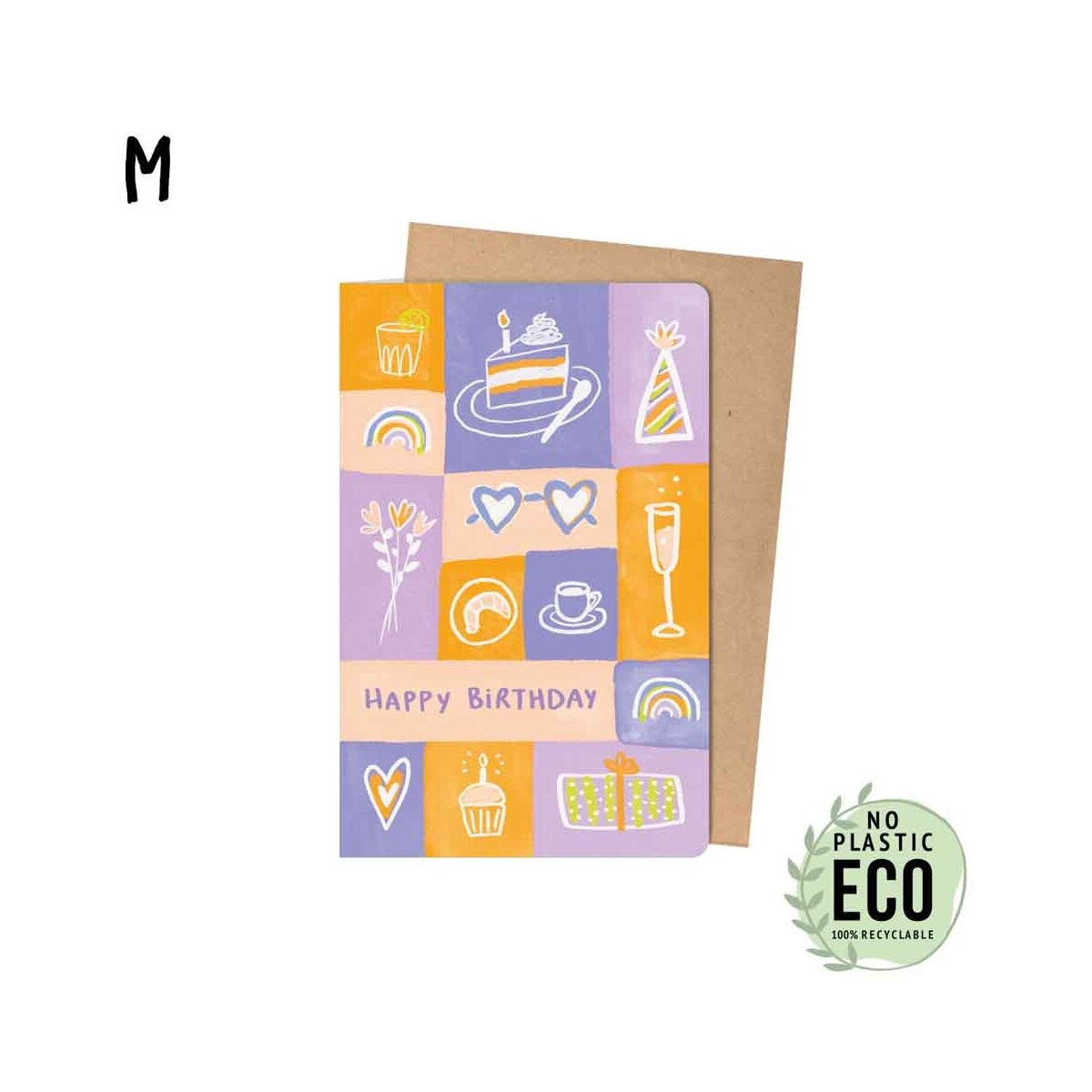 KIND MIND GREETING M „Happy Birthday“ – Pattern