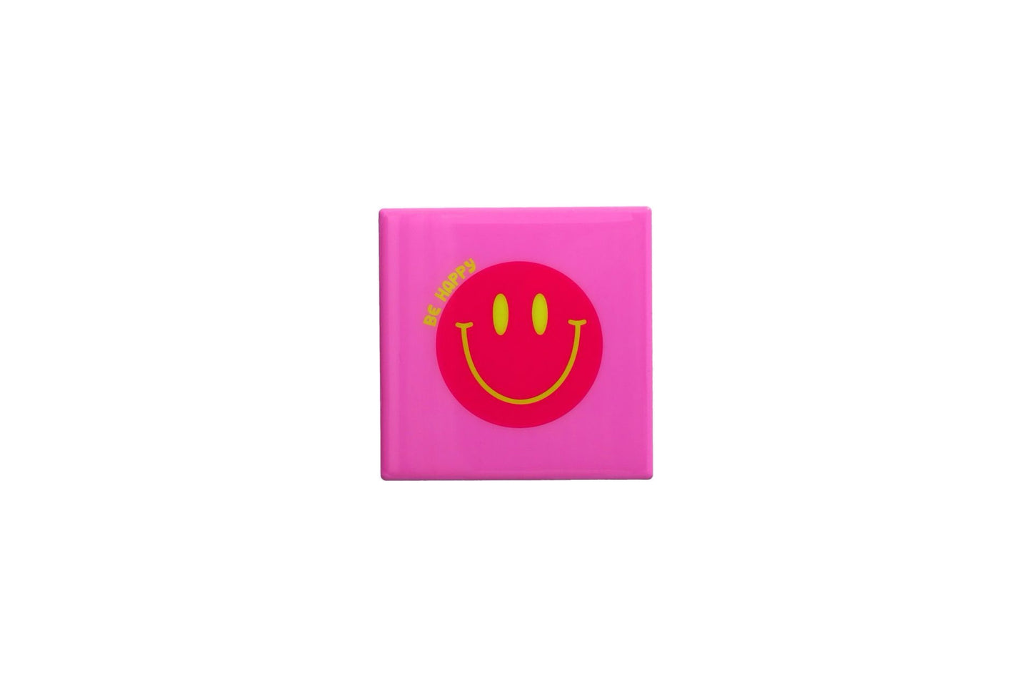 Love Tiles Fliese/ Untersetzer "LACHENDES GESICHT", rosa
