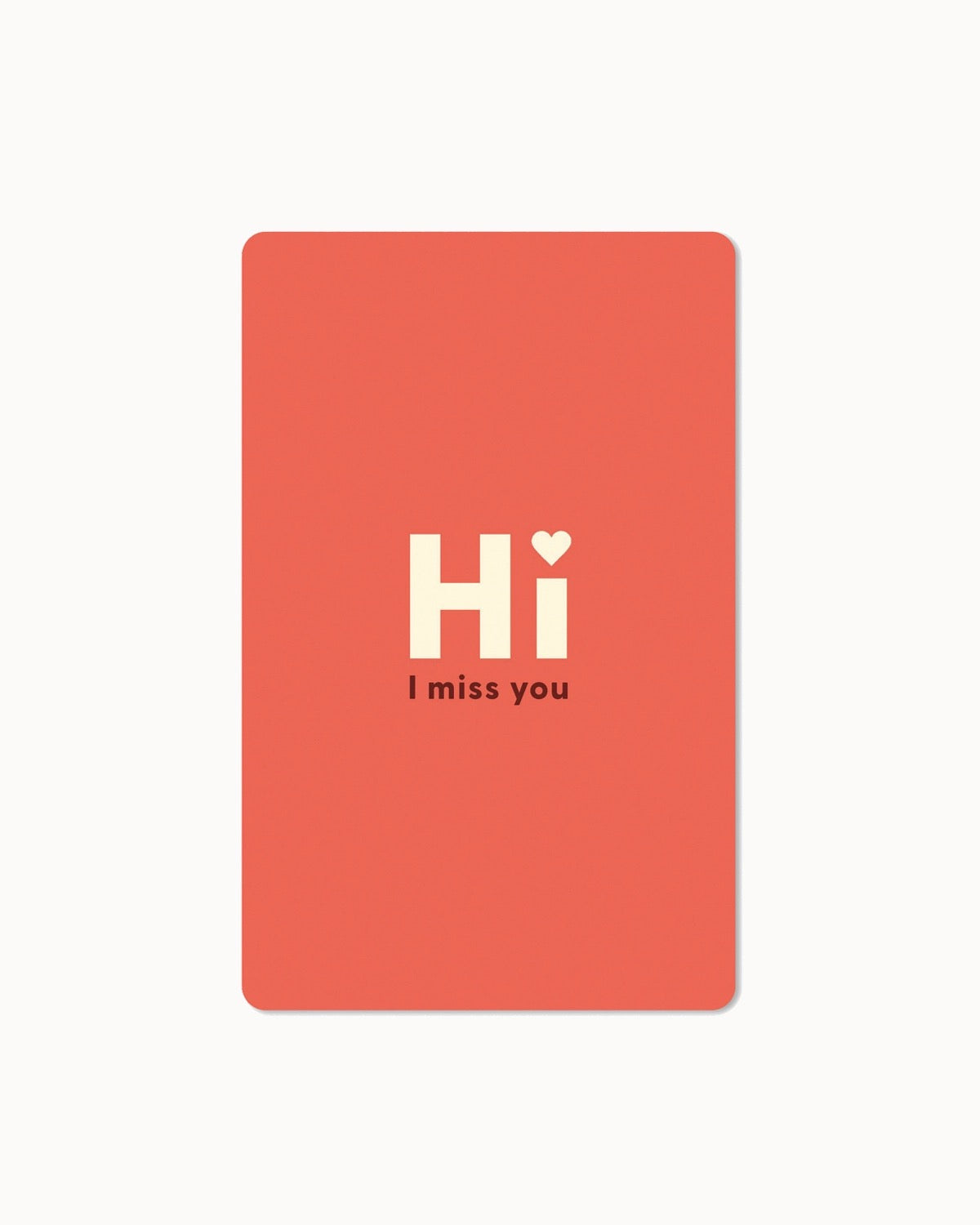 Lunacard Postcard "Hi I miss You"