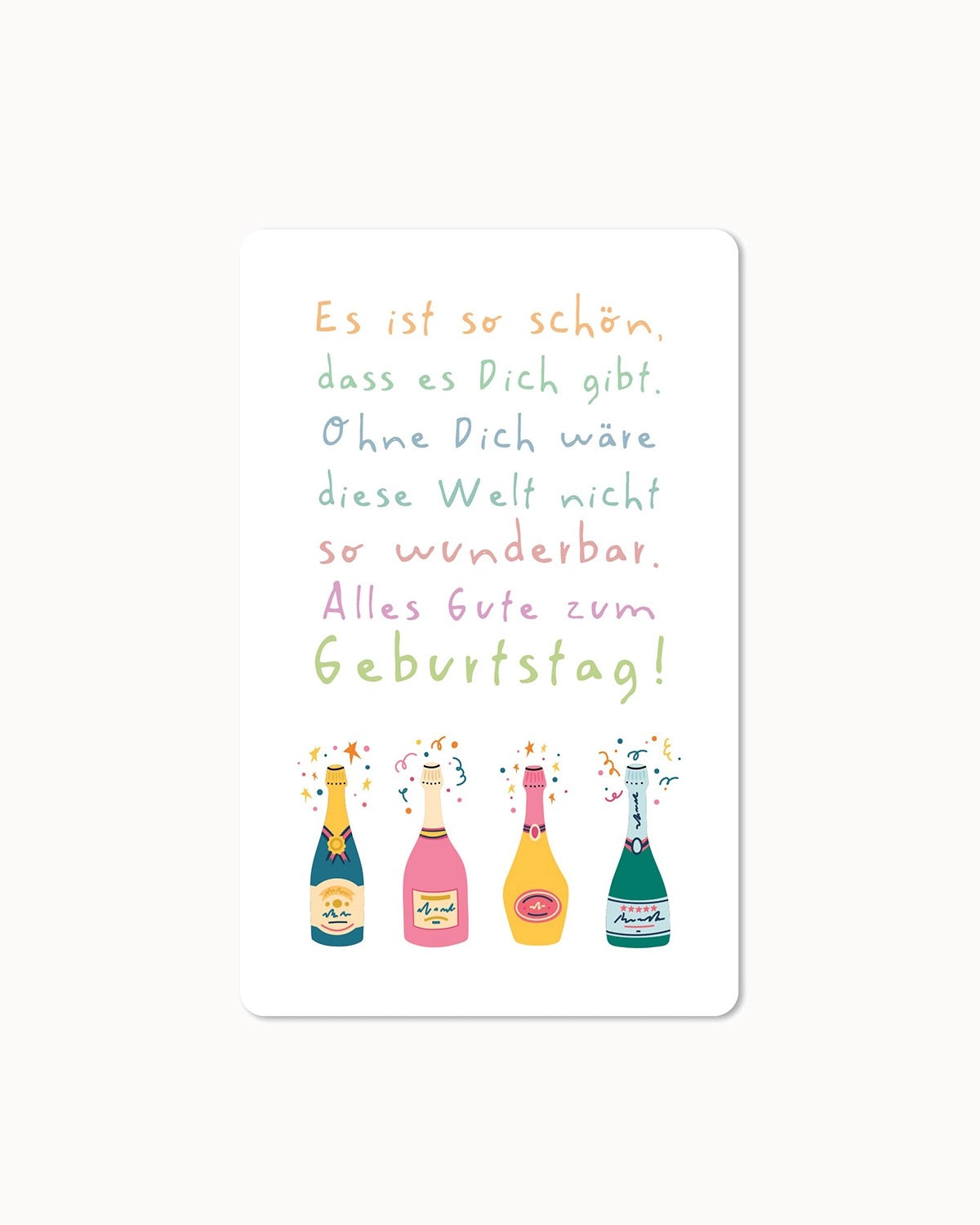 Lunacard Postcard "It's nice that you exist"