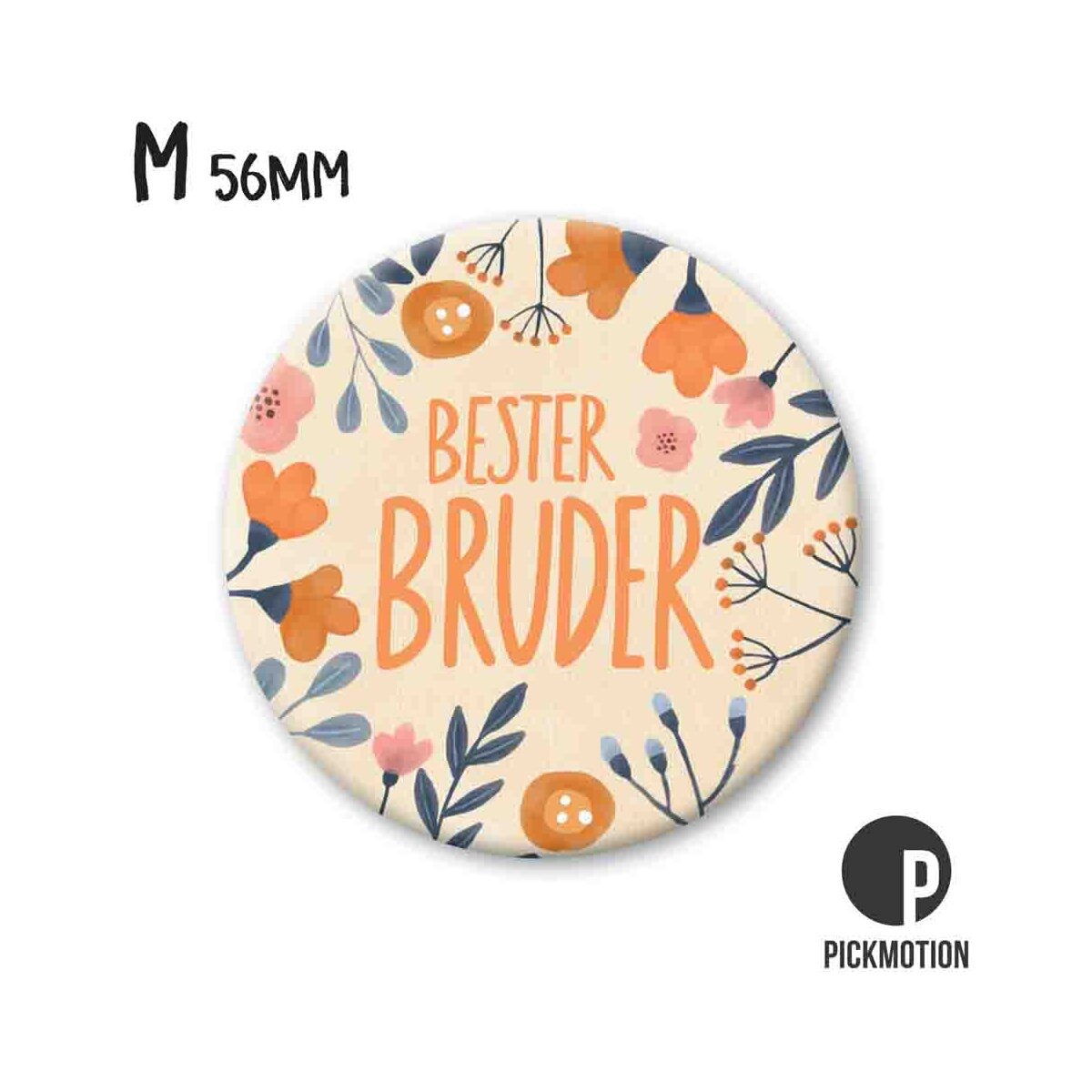 Magneet rond 56mm "Beste Broer"