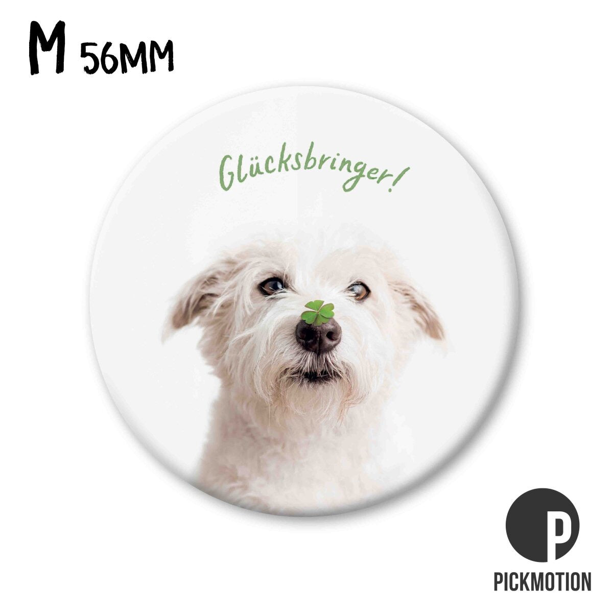 Magnet rund 56mm "Glücklich steht dir"