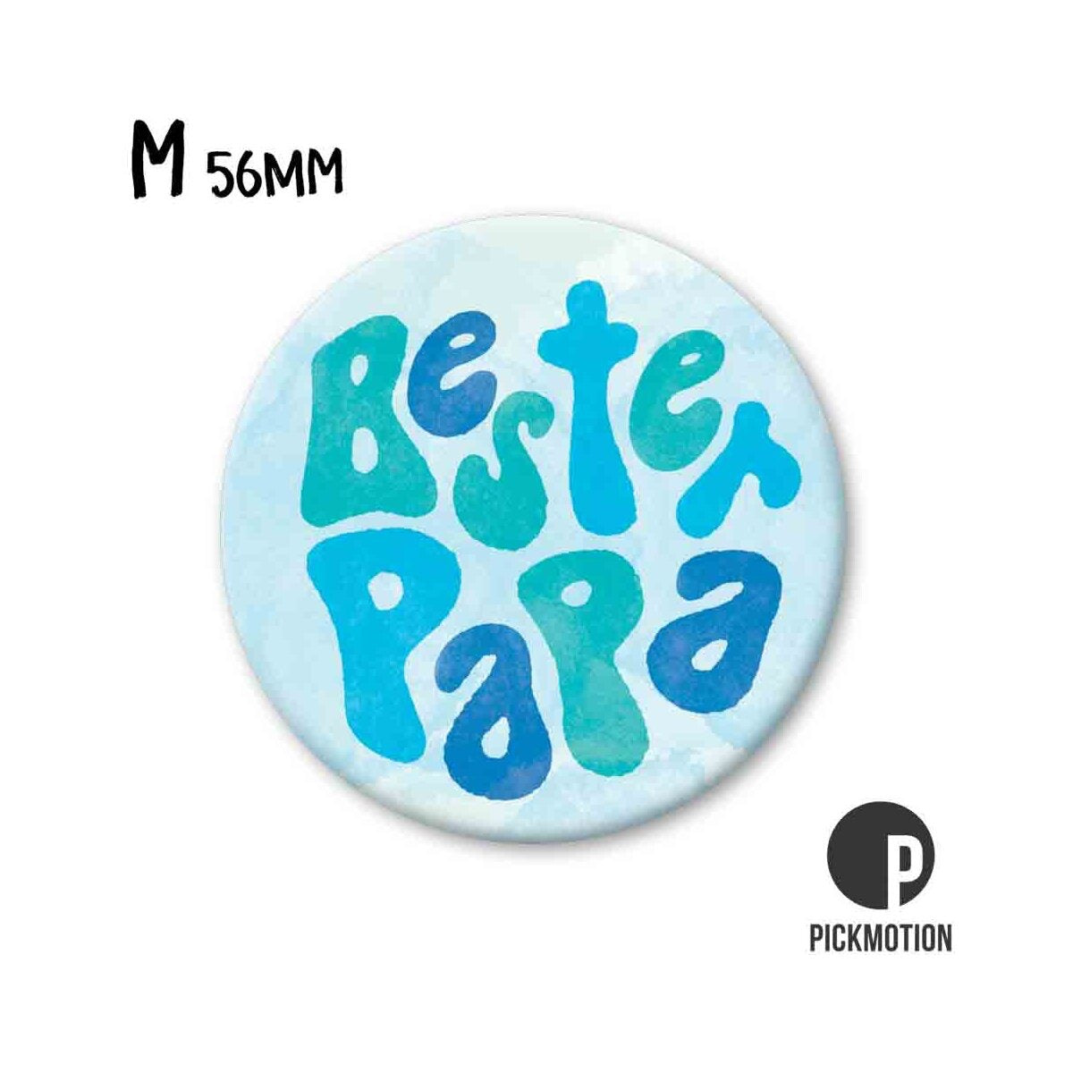 Magneet rond 56 mm "Liefste papa"