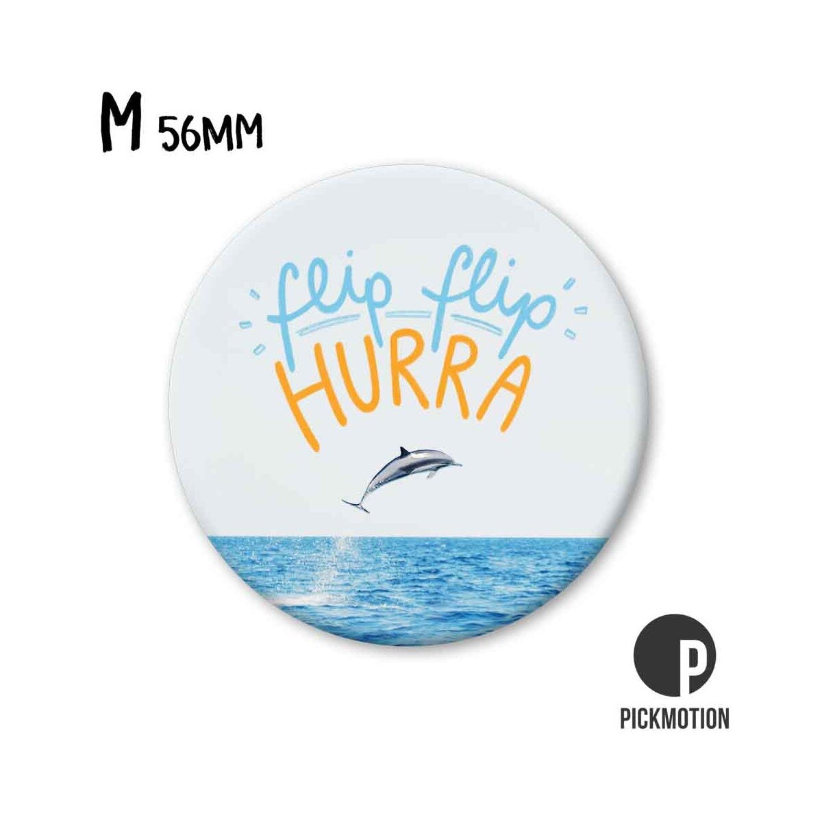 56mm Round Magnet "Hip Hip Hooray"