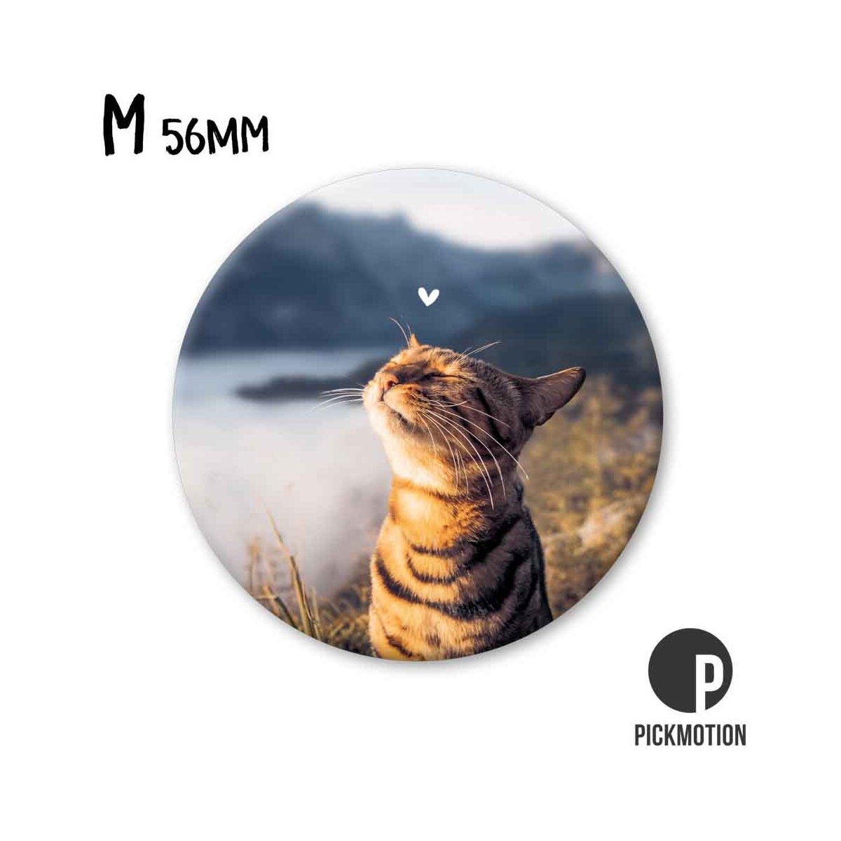 Round magnet 56mm "Sunshine Cat"