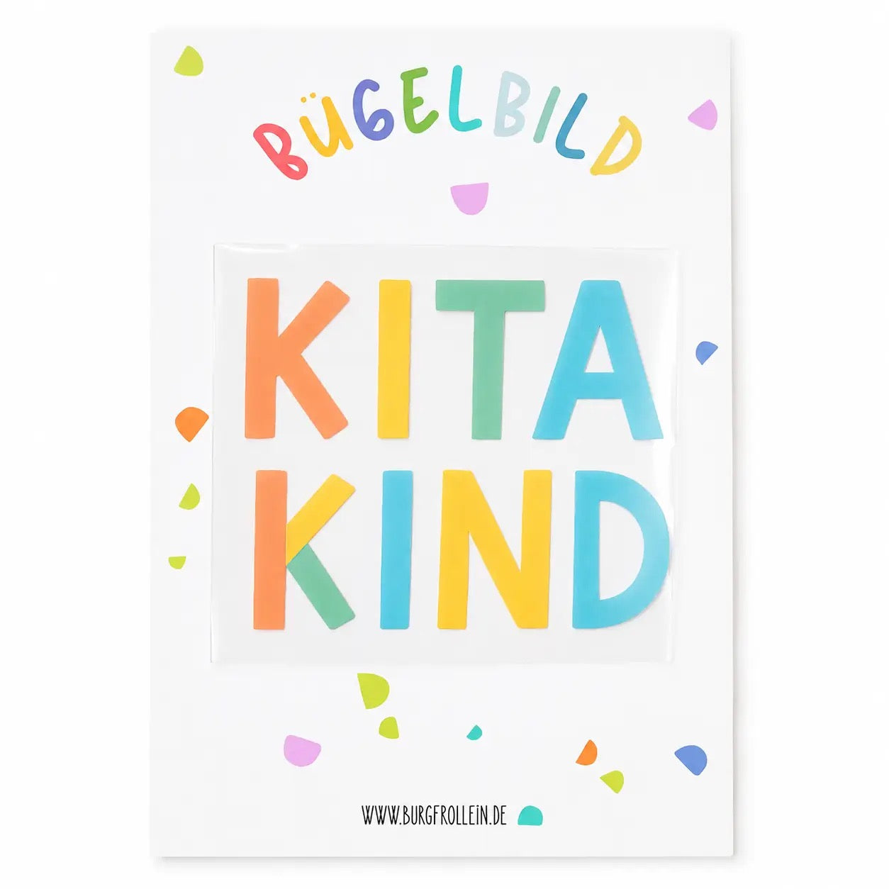 Bügelbild "Kitakind" zum Aufbügeln