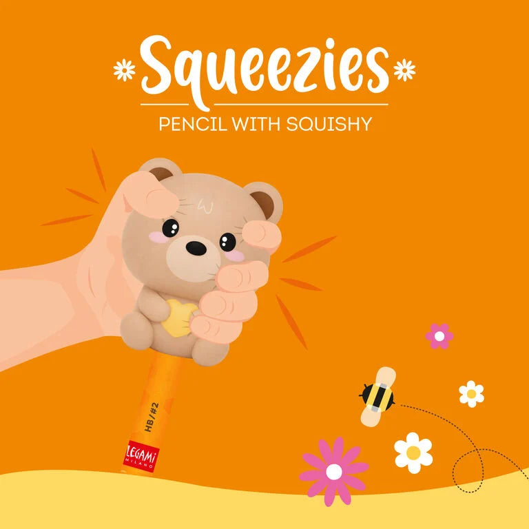Squeezies Anti-Stress-Bleistift – Teddy Bär