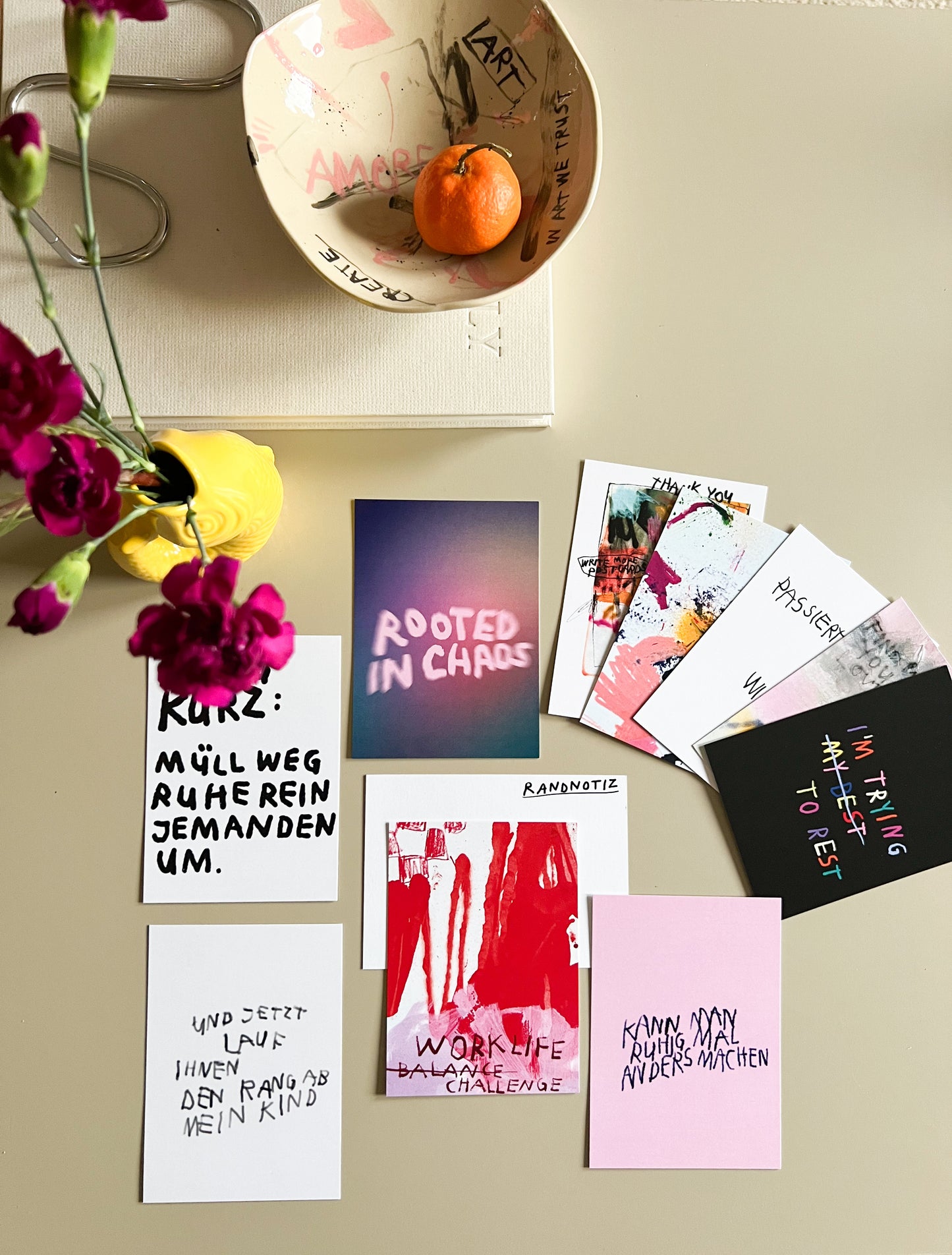 "Work Life ..." Exklusive Postkarte aus der Artist Edition von der Berliner Künstlerin Elisa Klinkenberg