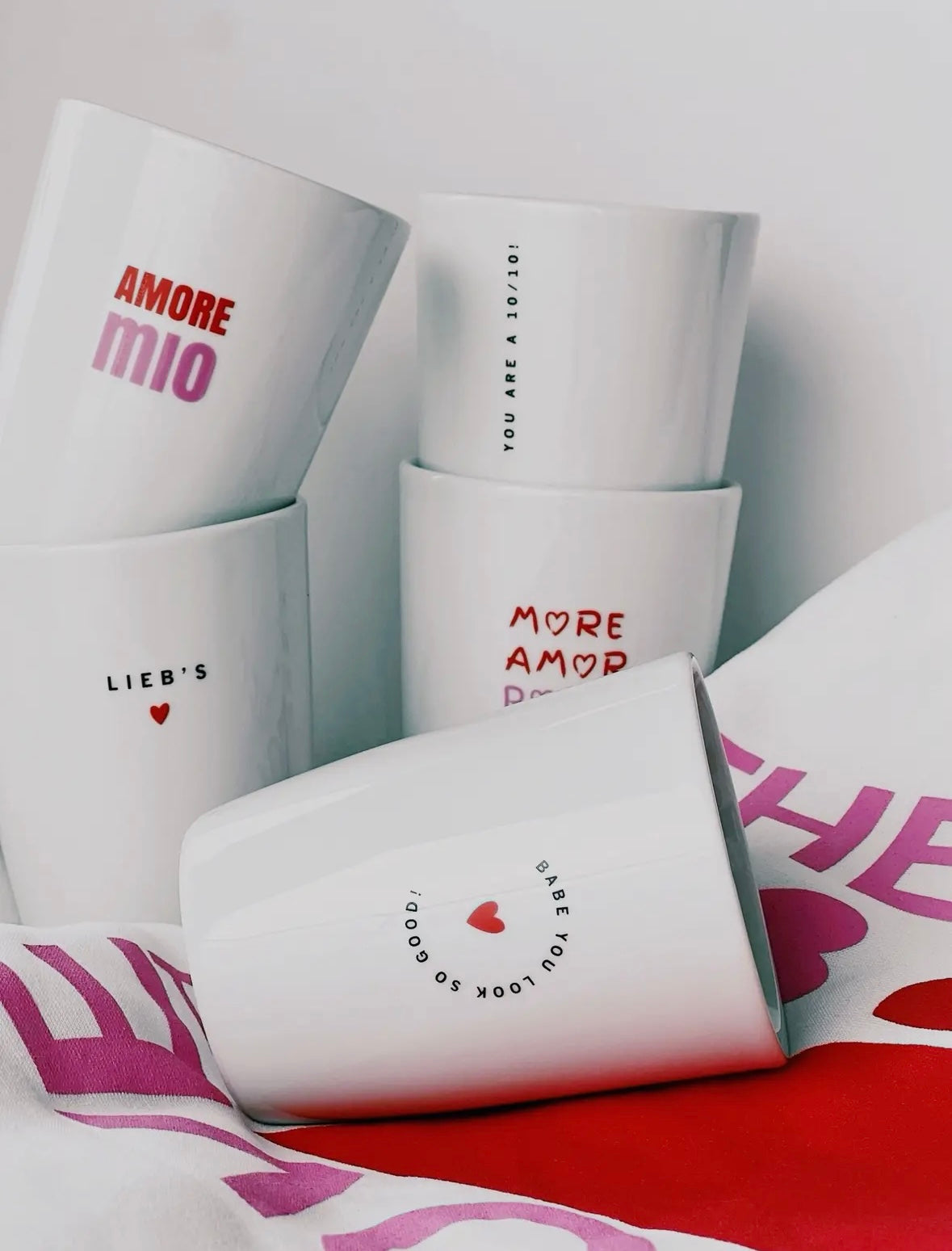 Becher Tasse Heart I Amore Bunt Spring Love – Dein Raum der Wünsche