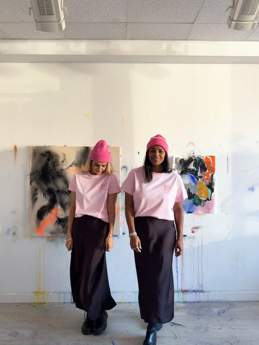 ELISA KLINKENBERG X BWG BEING SOFT OFT T-Shirt rosa