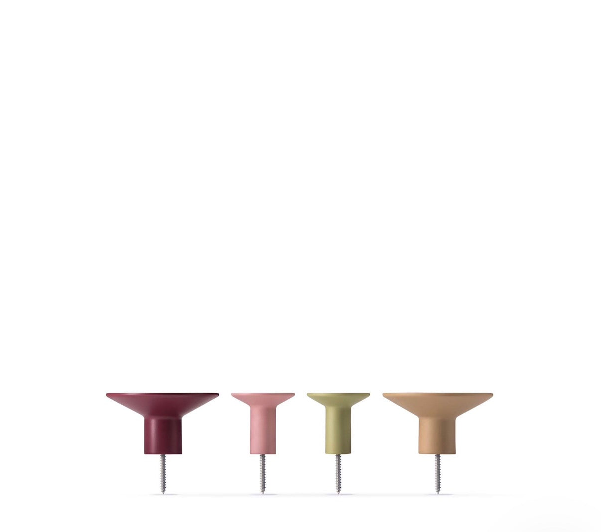 WALL HOOK SET "FUCHSIA" (4-piece)