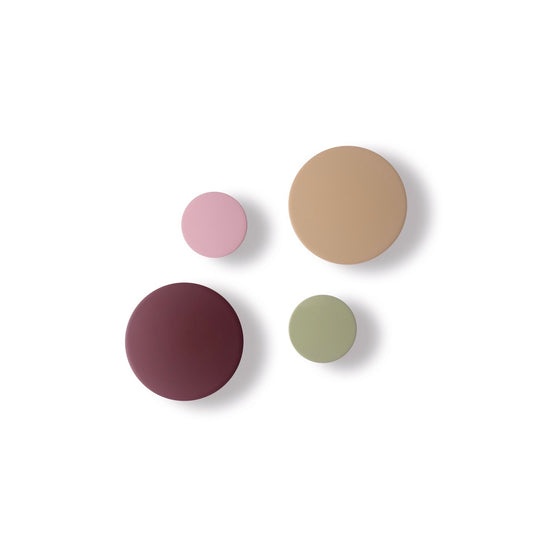 WANDHAKEN-SET „FUCHSIA“ (4-teilig)