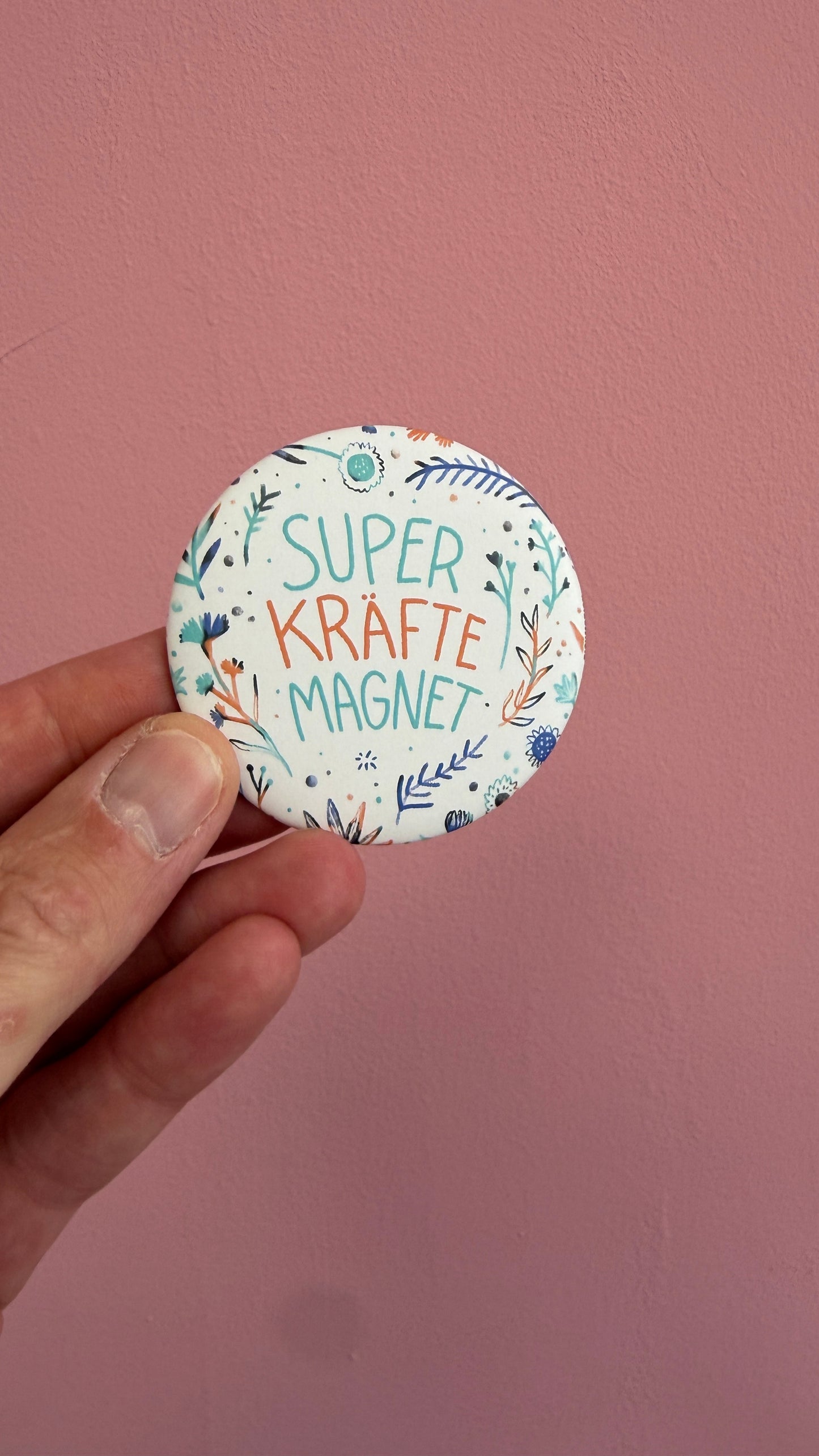 Magnet rund 56mm "Superkräfte"