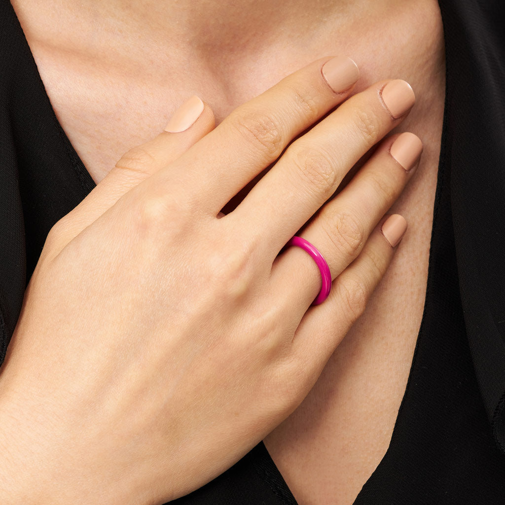 LULU Copenhagen Color Ring – Plum