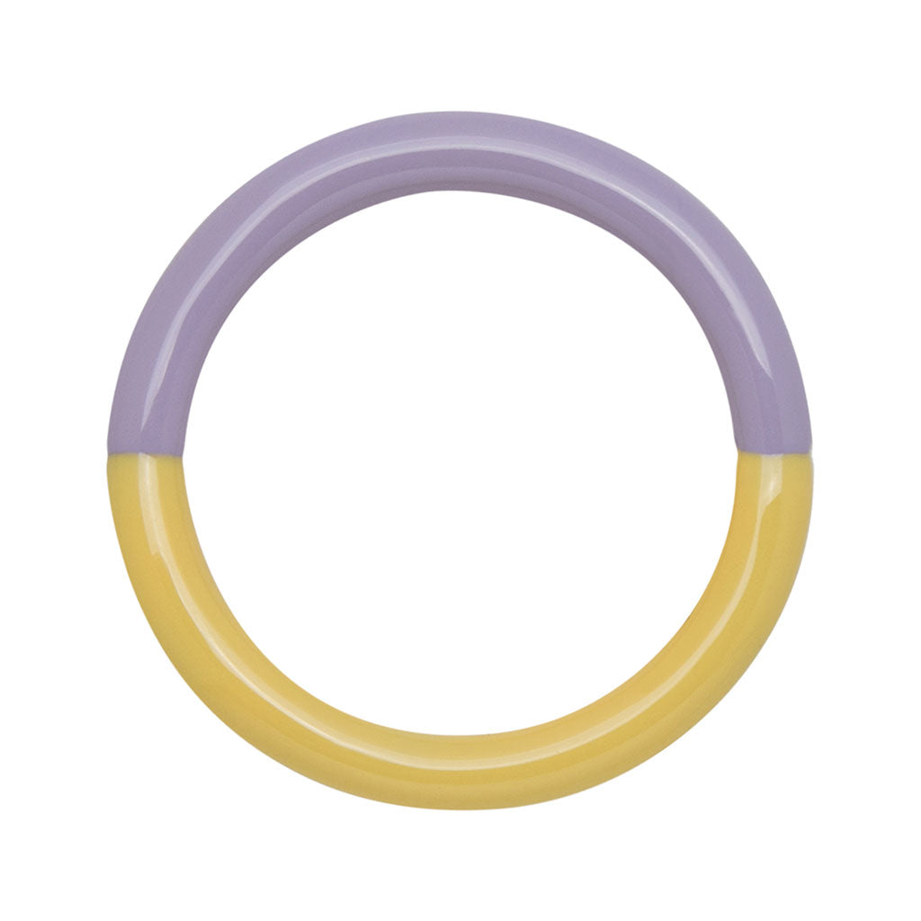 LULU Copenhagen Double Color Ring – Bright Yellow - Lavendel