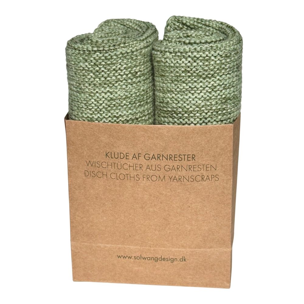 Solwang ZERO WASTE Restgarn-Wischtücher – Matcha