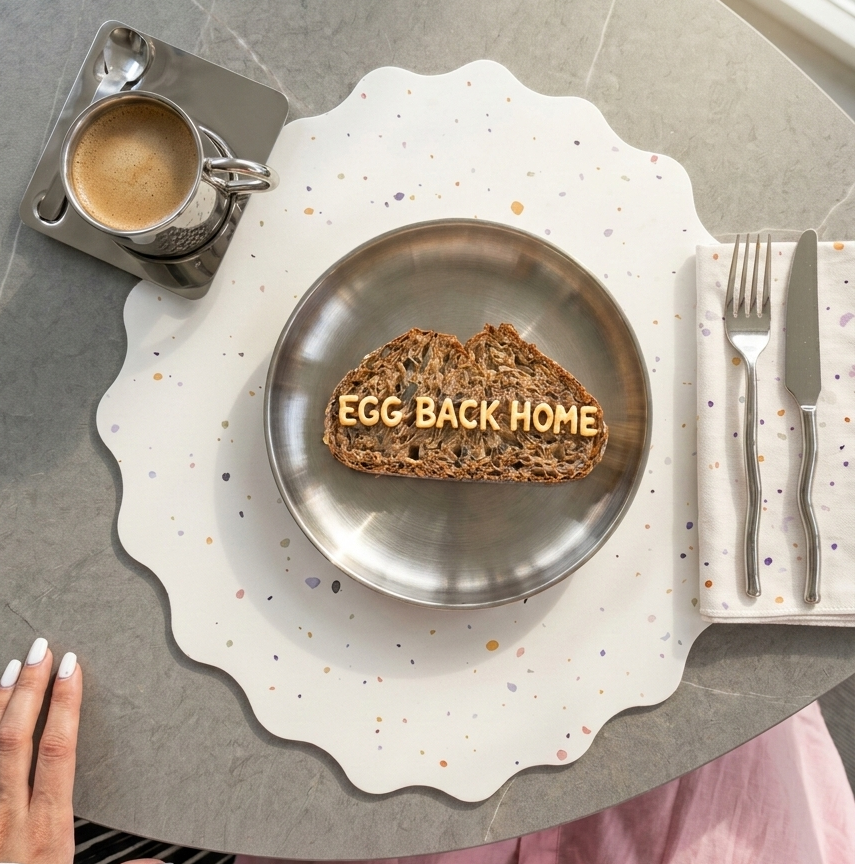 Nieuwe Party-ster placemat wit