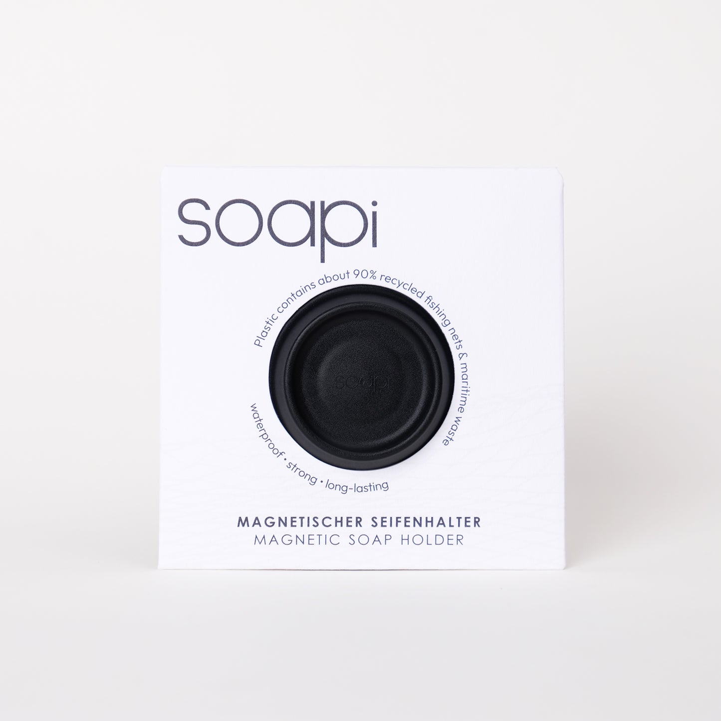 Soapi - magnetische zeepjeshouder - zwart