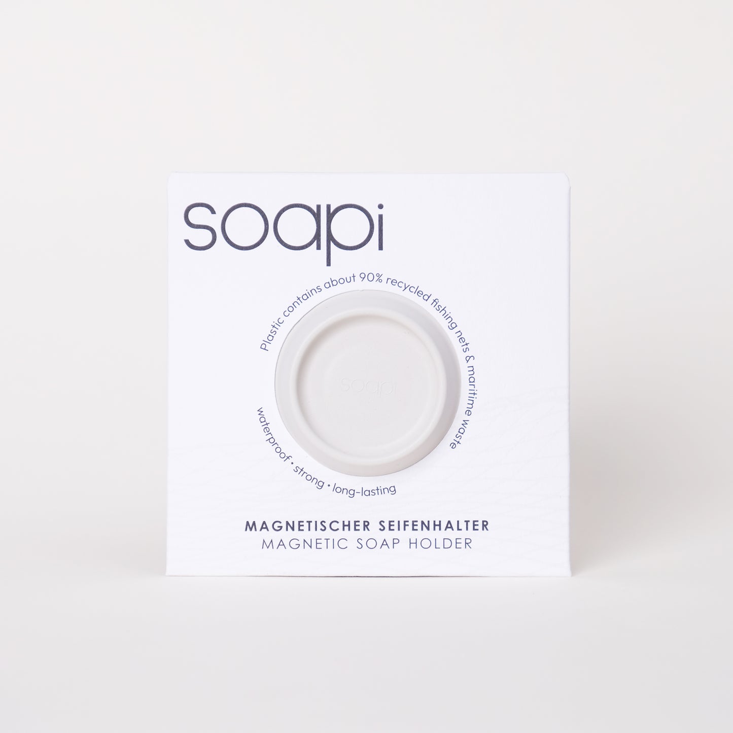 Soapi - magnetische zeepjeshouder - crèmewit
