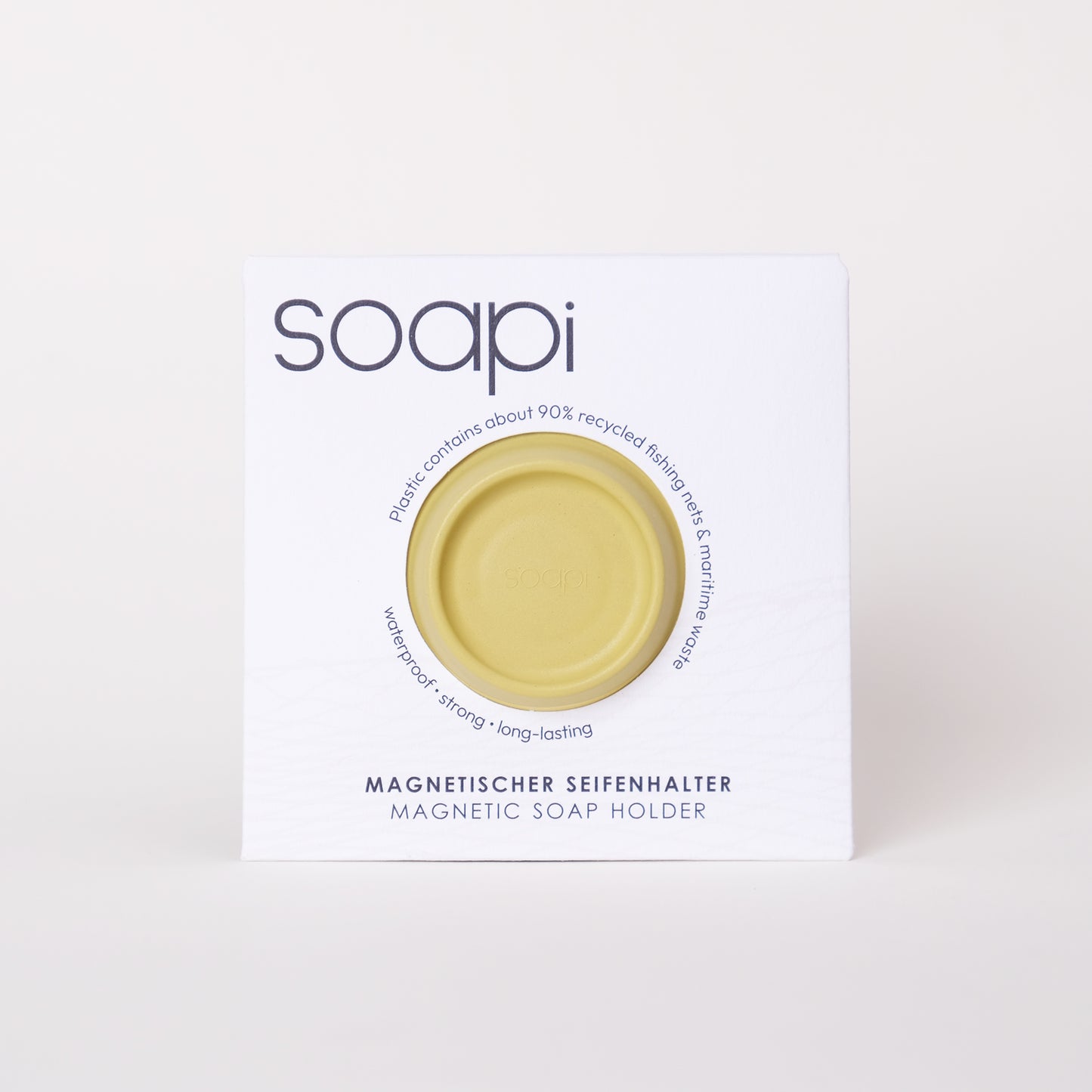 Soapi - magnetische zeepjeshouder - geel