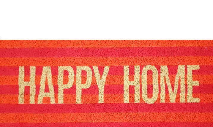 Fußmatte Happy Home Neon