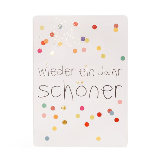 Postkarte "Wieder ein Jahr schöner"