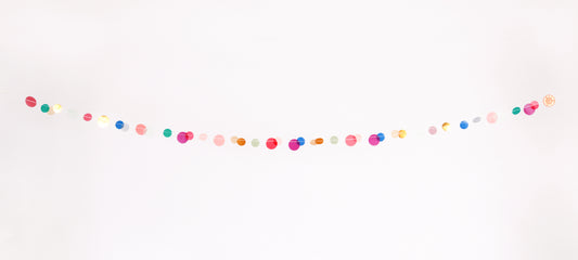 Konfetti Girlande Punkte