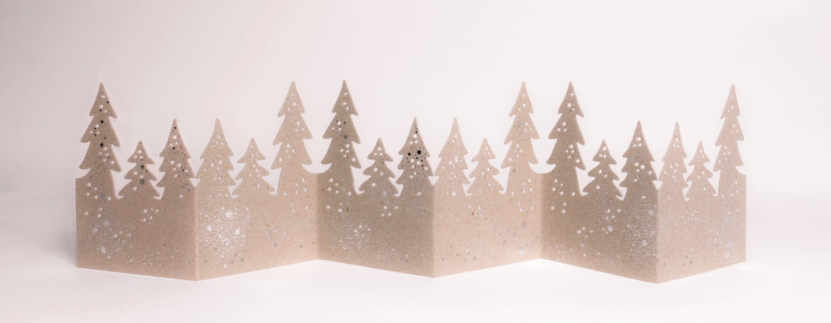 Winter Table Garlands. Houses