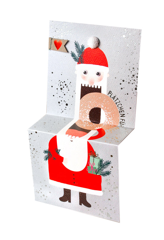 Weihnachtskrümelkarte Plätzchen für alle!